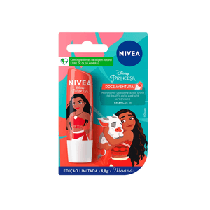 Hidratante Labial Nivea Pêssego Shine Disney Moana 4,8g