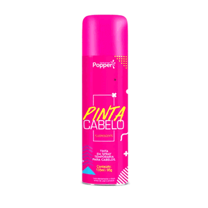 Pinta Cabelo Spray Fluorescente Para Cabelo Rosa Popper - 135ml