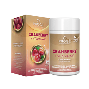 Cranberry + Vitamina C Progè 60 cápsulas