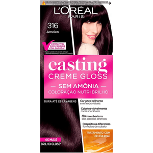 Tintura Creme 316 Ameixa Sem Amonia Casting Creme Gloss L'Oréal Paris