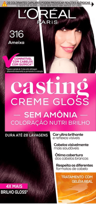 Tintura-Creme-316-Ameixa-Sem-Amonia-Casting-Creme-Gloss-L-Oreal-Paris