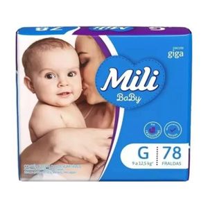 Fralda Mili Baby Giga Tamanho G 78 Unidades