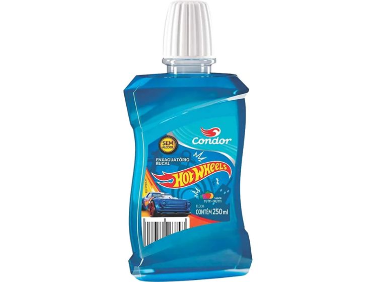 Enxaguante Bucal Infantil Condor Hotweels 250ml.jpg