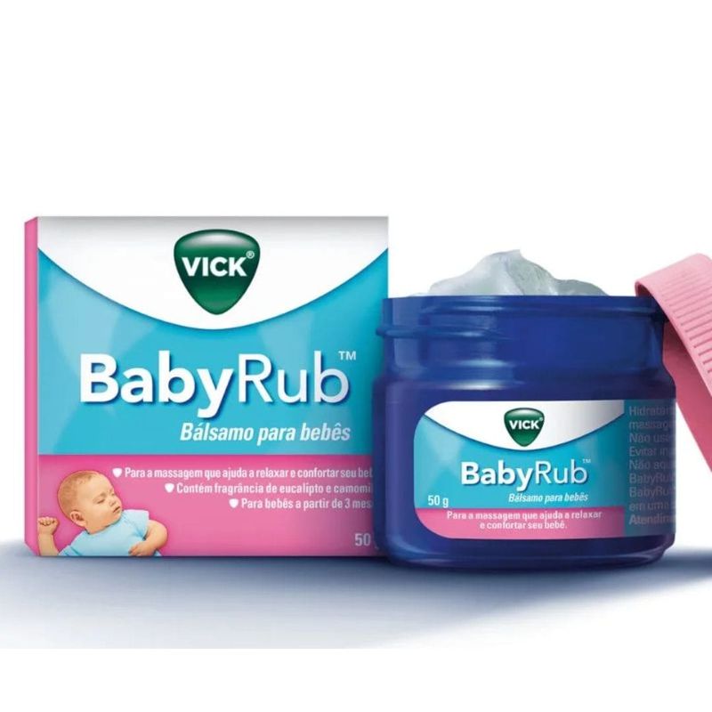 Vick BabyRub Balsamo Calmante Infantil 50g -2-