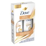 Kit Dove Nutricao + Fusao de Oleos Shampoo 350ml + Condicionador 175ml