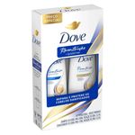 Kit Dove Reconstrucao + Queratina Shampoo 350ml + Condicionador 175ml