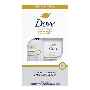 Kit Dove Bond Intense Repair Shampoo 350ml + Condicionador 150ml