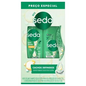 Kit Seda Cachos Definidos Shampoo 300ml + Condicionador 190ml