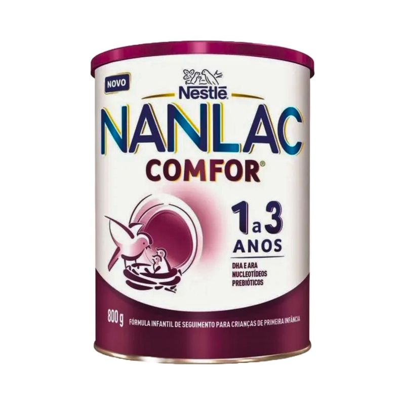 Leite em Po Nanlac Comfor 800g - 1 a 3 Anos