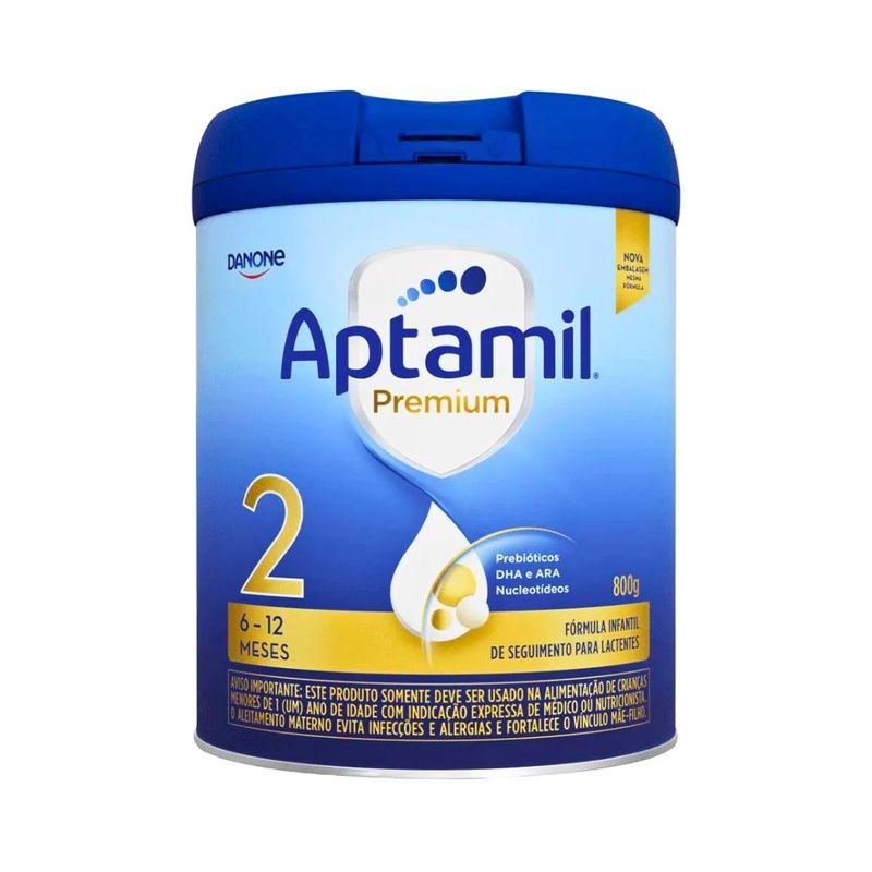 Leite em Po Aptamil 2 Danone 800g - 6 a 12 Meses