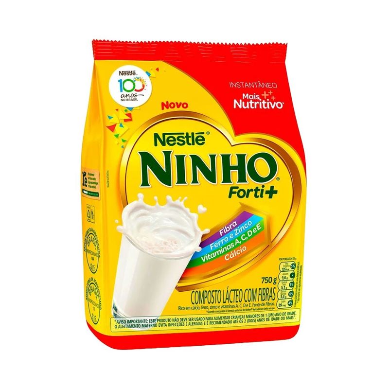 Leite em Po Ninho Forti+ Fibras Sache Nestle 750g