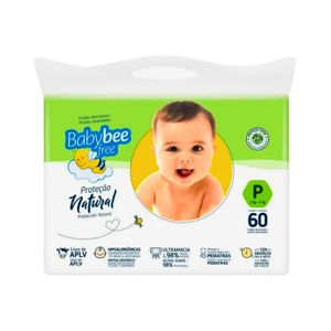 Fralda Baby Bee Free Proteção Natural P 60 unidades
