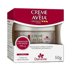 Creme Hidratante Facial de Aveia FPS 15 Davene 50g