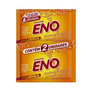 Sal de Fruta Eno Laranja 2 Envelopes 5g