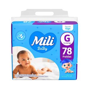 Fralda Mili Baby Giga G 78 Unidades