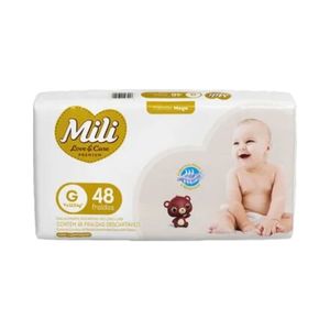 Fralda Mili Love & Care Mega G 48 Unidades