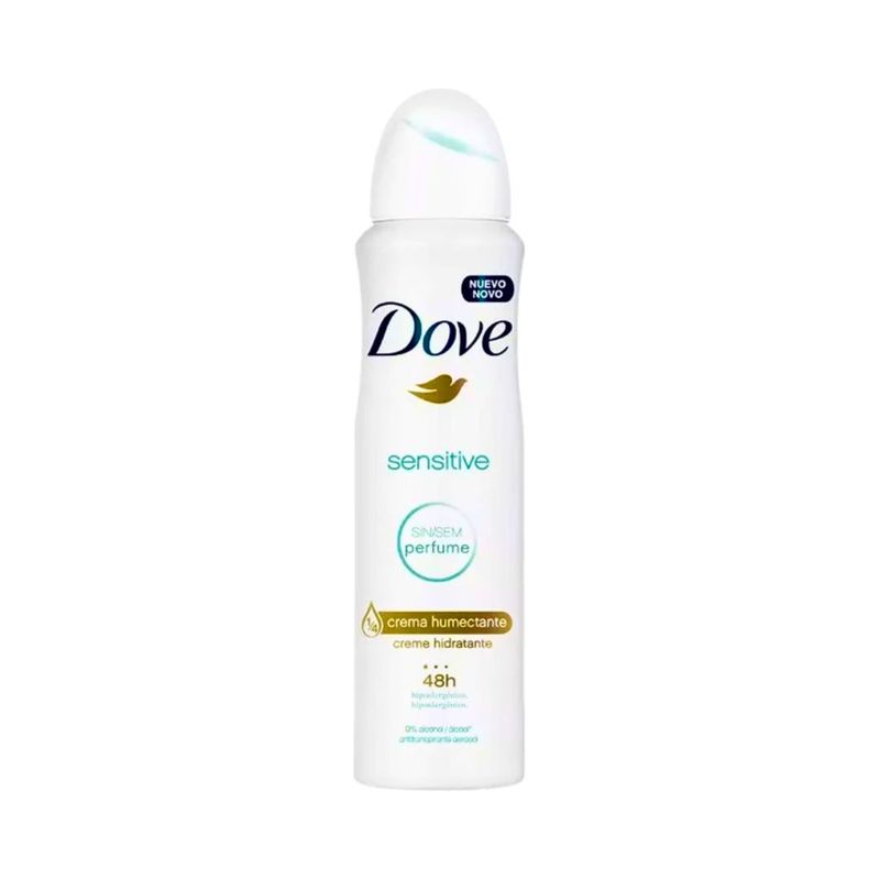 Desodorante Dove Aerossol Sensitive Sem Perfume 150ml