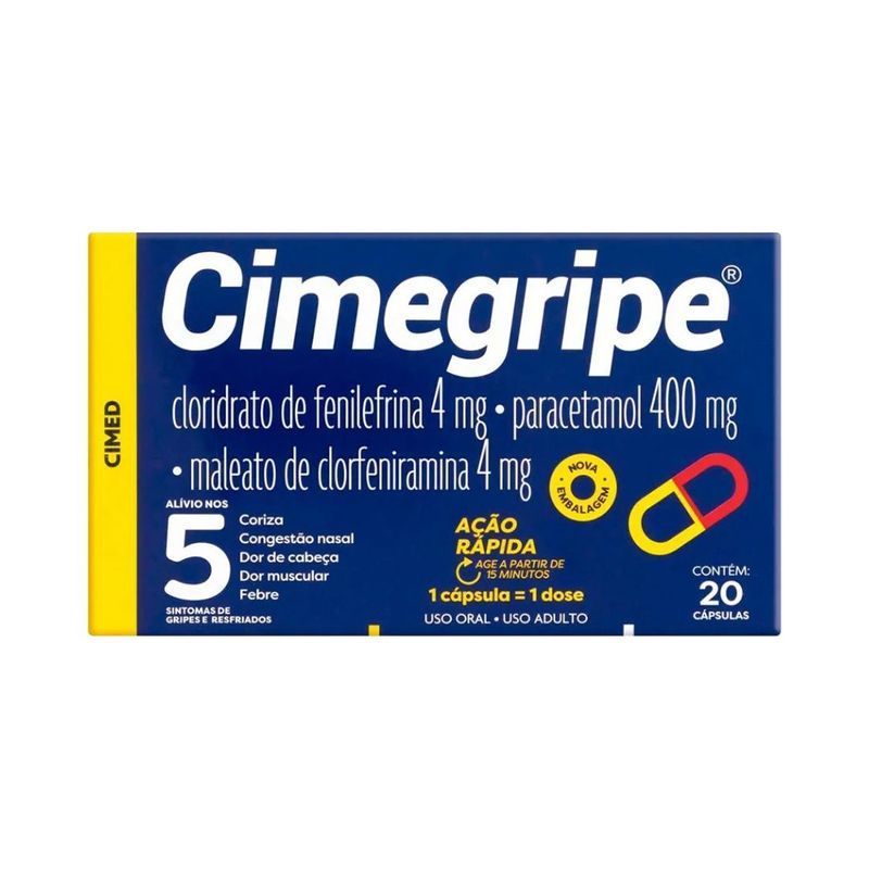 Cimegripe 20 Capsulas