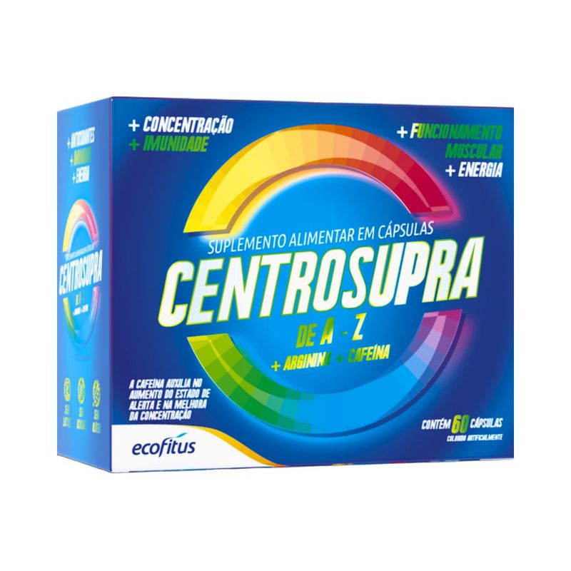 Centrosupra A-Z + Arginina + Cafeina 60 Capsulas