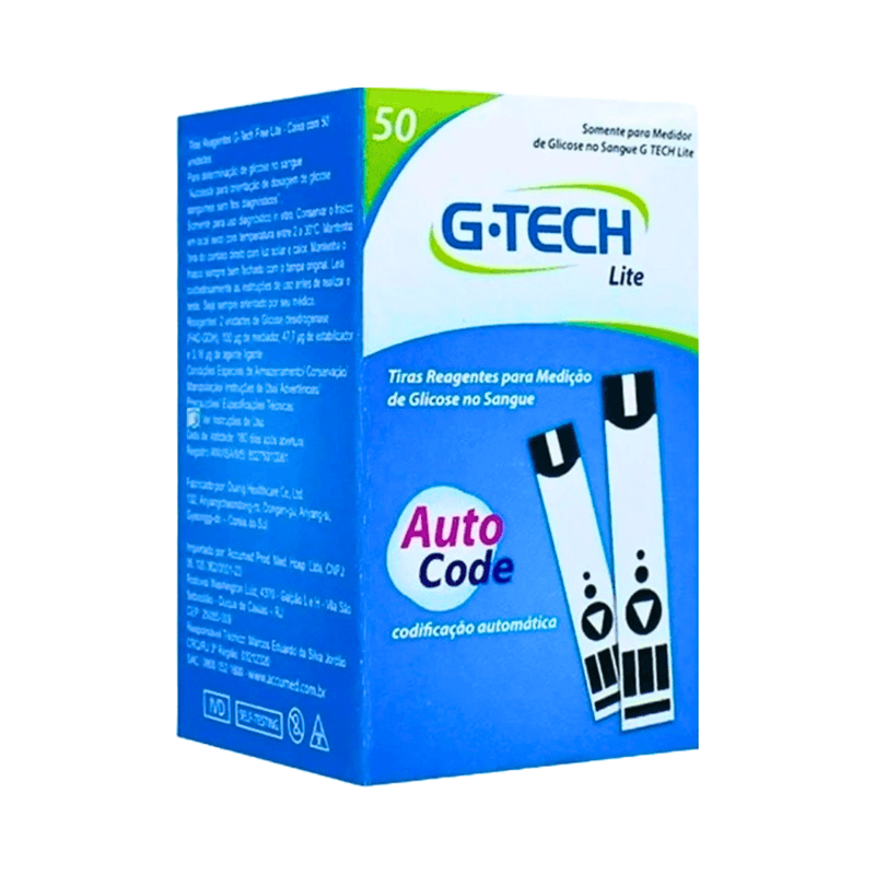 Tiras Glicose G-Tech Lite 50 und -2-