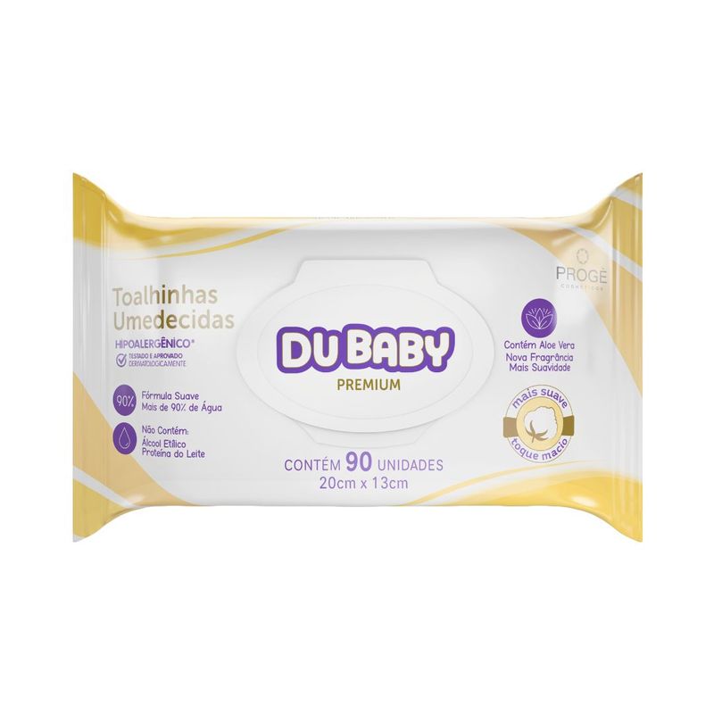 Toalhas Umedecidas DuBaby Premium 90 unidades