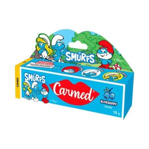 Carmed Hidratante Labial Smurfs Blueberry Incolor 10g