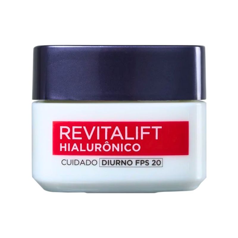 Creme Hidratante Facial Anti-Idade L'Oreal Paris Revitalift Hialuronico Diurno FPS20 49g -2-