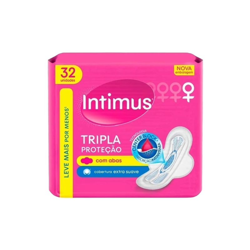 Absorvente Intimus Gel Suave CAbas 32 Unidades