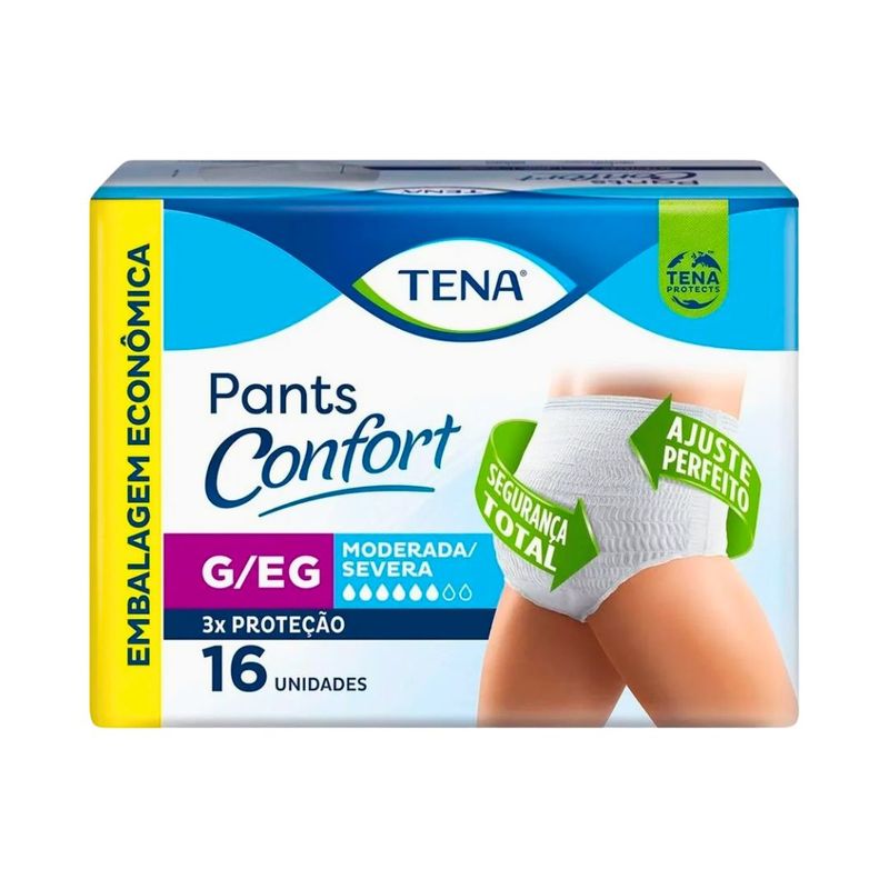 Fralda Geriatrica Tena Pants Confort GEG 16 Unidades
